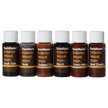 Exterior Wood Stain (Tester Kit, Browns) - Quick Drying and Easy-to-Apply - Concentrated Wood Stain for Outdoor Wood, Garden Furniture, Windows & Cla