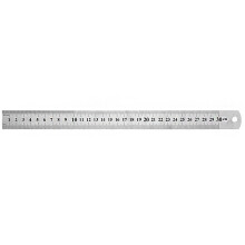 (30 CM) 20CM/30CM Double Sided Stainless Steel Straight Ruler Metal Scale Precision Measuring Hand Tool Stationery Drafting Accessory