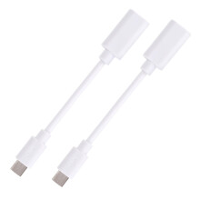 2pcs USB-C Female to Micro USB Male Waterproof Adapter Cable for Eufy Outdoor Camera Solar Panel