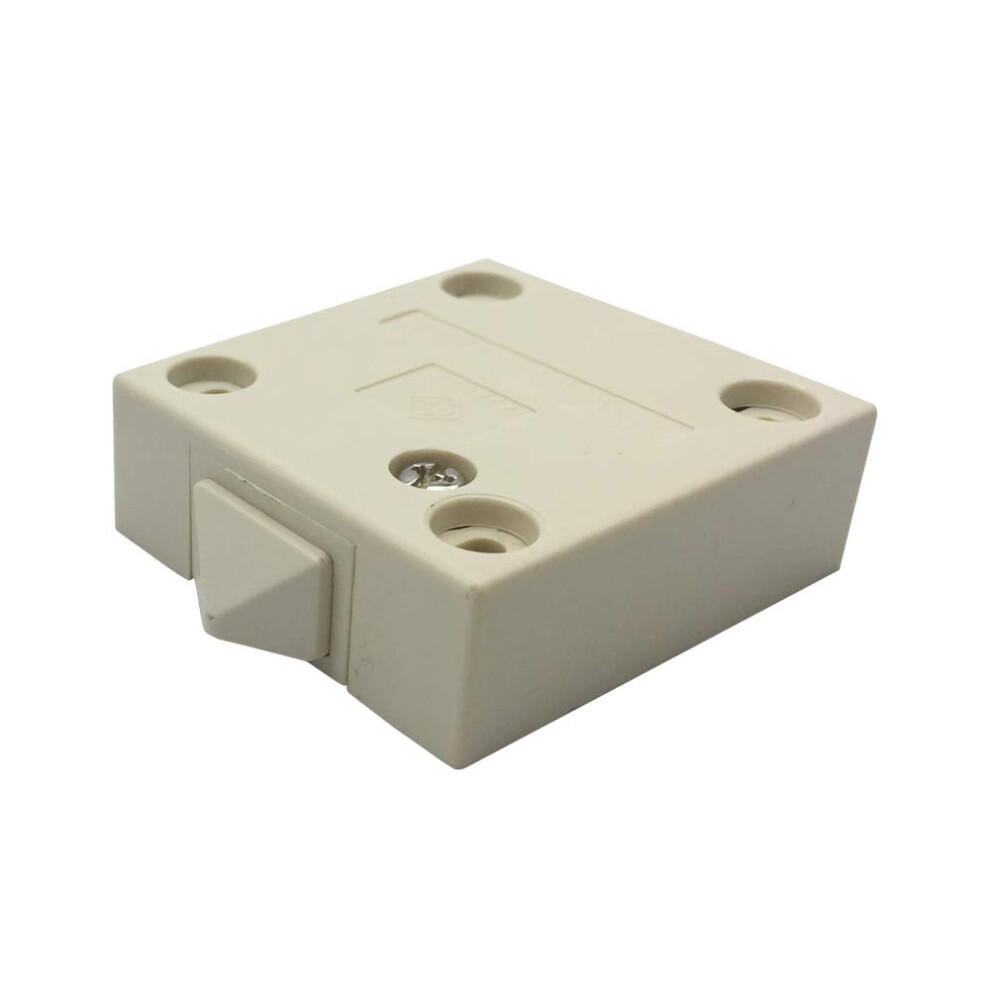 Fujie Cupboard Door Switch White Surface Push To Break Door Light Switch 2A 250V Cabinet Door Light Control Switc Ligh Doo Switc 1 Pack 5051226601842
