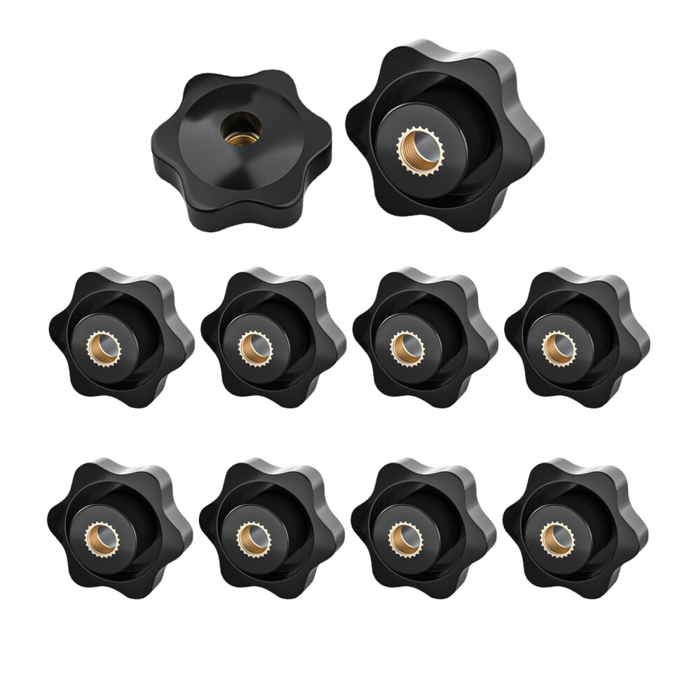 Nzexlyva 10 Pcs M6 Wing Nut, Wing Nuts And Bolts, Thumb Screw Tightening Replacement For Machinery Tools 5051226607363