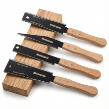 Magicbox Japanese Pull Saw Set, 4pcs Woodworking Hand Saws with Fine Teeth & Wood Handle, Double Edge & Flush Cut Saws for Precision Wood Cutting