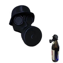 (White) GM-30 Beer Bottle Cap,Funny GM-30 Gas Mask Beer Bottle Cap White/Black