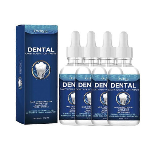 (4PCS) 1-5PCS 60ml Tooth care solution Dentite Cavity Healing Tooth Armor