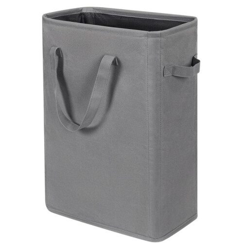 (Gray) Foldable Laundry Basket Collapsible Clothes Hamper Large Capacity Storage Bin for Toys Laundry Organizer