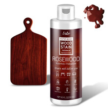 Water Based Wood Stain - Rosewood | Wood Varnish for Indoor & Outdoor Furniture, Wardrobe, Cabinets, Doors, Low Odor & Non-Toxic, Fast Drying