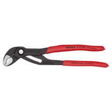 KNIPEX Cobra Water Pump Pliers, 250 mm, Nuts to 46 mm, Pipes to 50 mm, self-Locking, fine Adjustment by Button Push, Pipe Wrench, 87 01 250