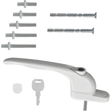 Blunivia Universal Multi-Spindle uPVC Window Handle - Durable Replacement with Secure Locking Mechanism for Enhanced Home Security