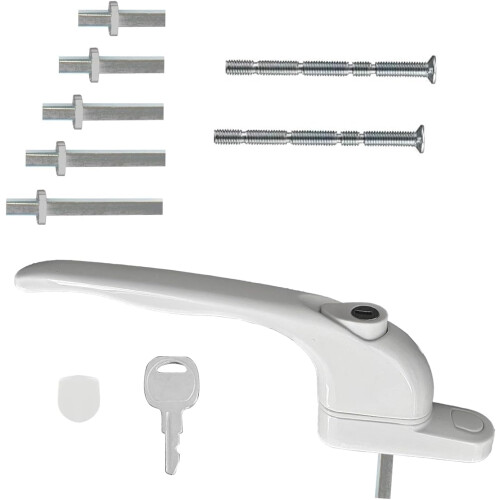Blunivia Universal Multi-Spindle uPVC Window Handle - Durable Replacement with Secure Locking Mechanism for Enhanced Home Security
