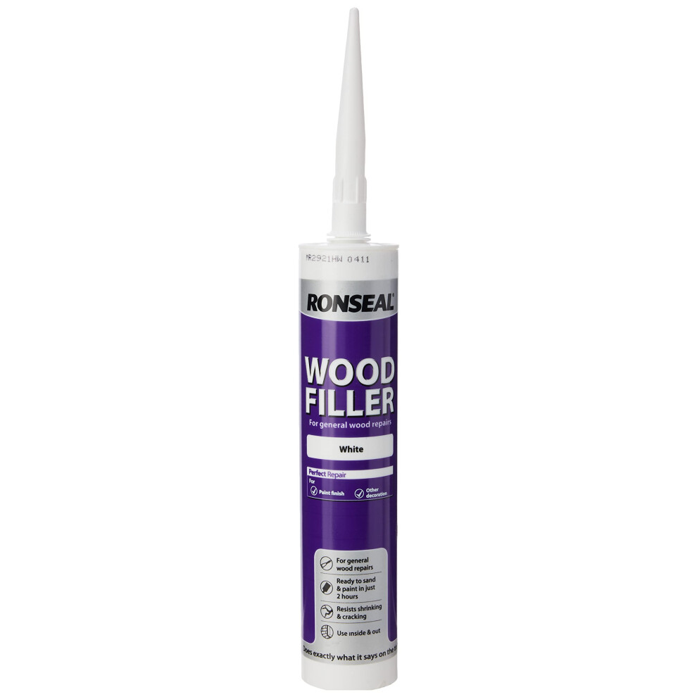 Ronseal Mpwfw310 310Ml Multi-Purpose Wood Filler Cartridge - White