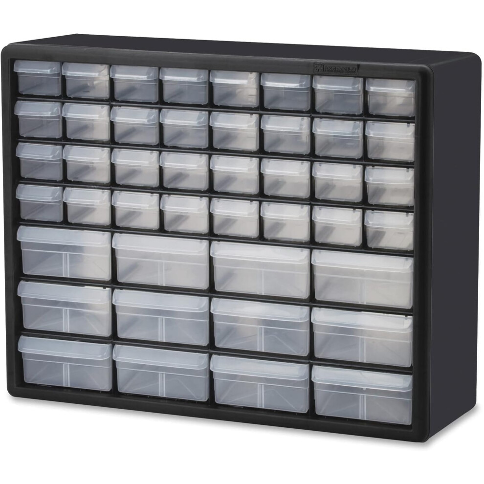 Akro-Mils 10144 44-Drawer Plastic Drawer Storage Cabinet For Garage Organization, Teacher Toolbox, Makeup Organizer, And More 5051226621864