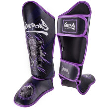 (Large / X Large) 8 Weapons Kids Beastial Panther Muay Thai Shin Guards