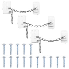 3 PcsWindow Locks for Upvc Windows, Window Restrictor Locks for Upvc Windows, Adjustable Self Adhesive Sliding Window Safety Restrictors for Cats