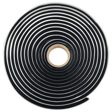 Flintronic Butyl Sealant Tape, Black Butyl Sealant Rubber, 8mm(Φ) x 4M(L) Butyl Sealing Rope, Butyl Seal Putty Tape for Leaks