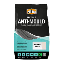 Anti-Mould Tile Grout Bahama Beige 3KG - Water-Resistant Grout for Bathroom & Kitchen Wall and Floor Tiles