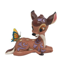 Enesco Disney Traditions di Jim Shore Bambi con Farfalla Miniatura, 2.5 Pollici, Multicolore