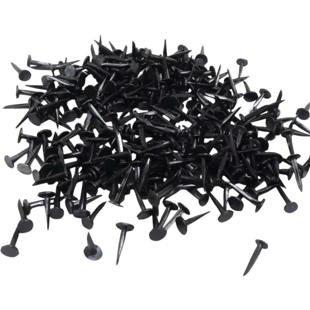 Merriway Bh02815 (100 Gm) Blued Cut Carpet Upholstery Tacks Nails, 13 Mm - Pack Of 100 Gm, Black 5051226562662