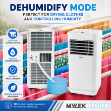 MYLEK 9000 BTU 4-in-1 Portable Air Conditioner