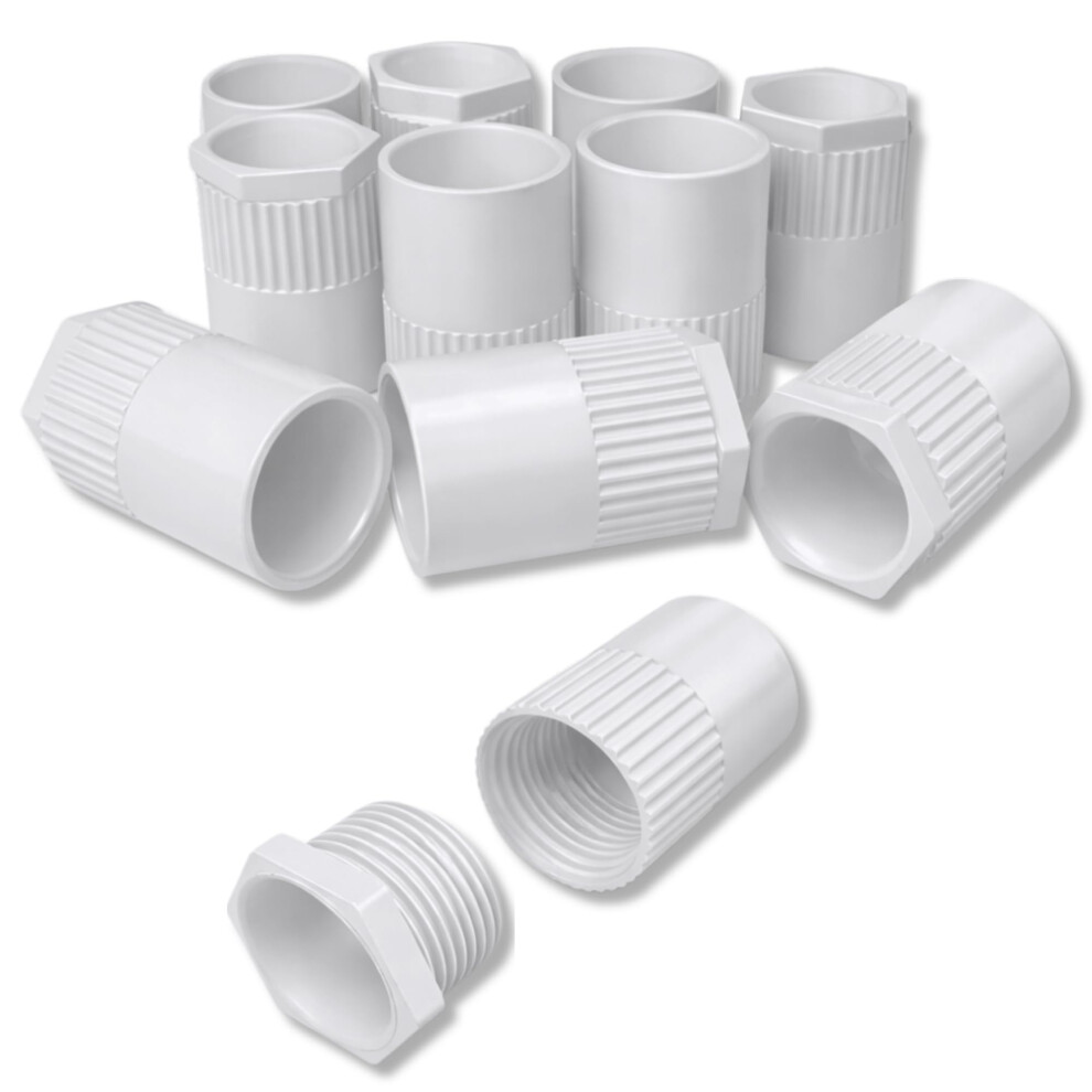 20Mm Pvc Female Conduit Adaptor White Â Pack Of 10 5051226566424