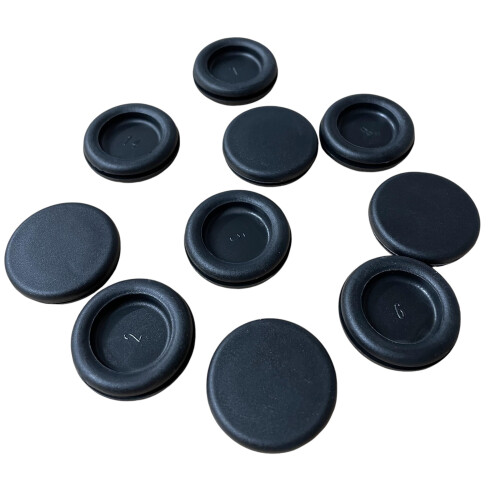 10 Pcs Rubber Cable Grommets For Junction Box Entries (20mm Closed)