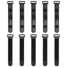 Trilancer Elastic Cinch Straps with Anti-Slip Strips, 15cm x 2.5cm (10 Pack) Heavy Duty Multipurpose Straps for Extension Cords, Cables, Ropes,Hoses