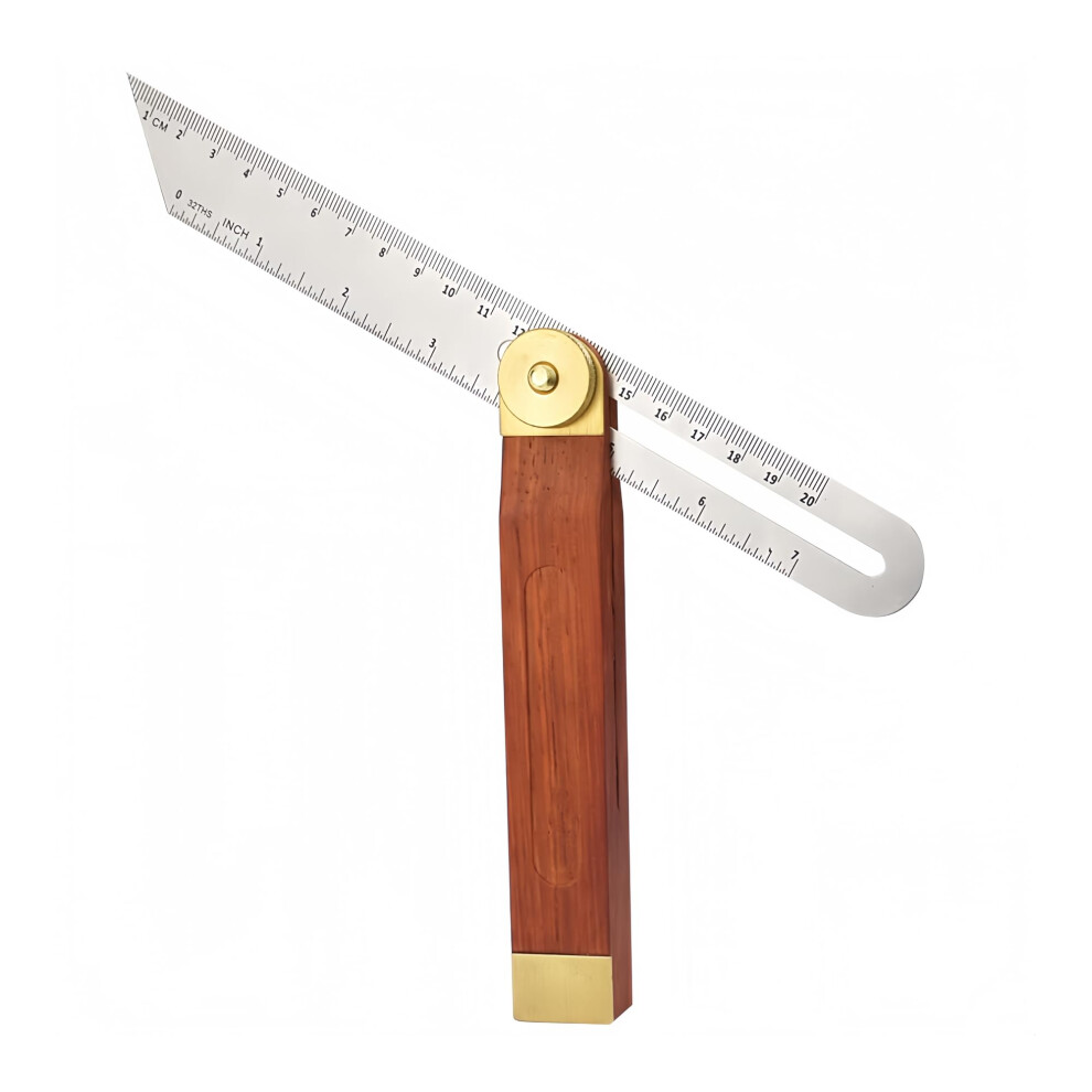 1Pcs Adjustable Bevel Gauge, 9 Inch/230Mm T Bevel Blade Ruler, Sliding Bevelï¼Adjustable Bevel Gauge With Hardwood Handle 5051226634505