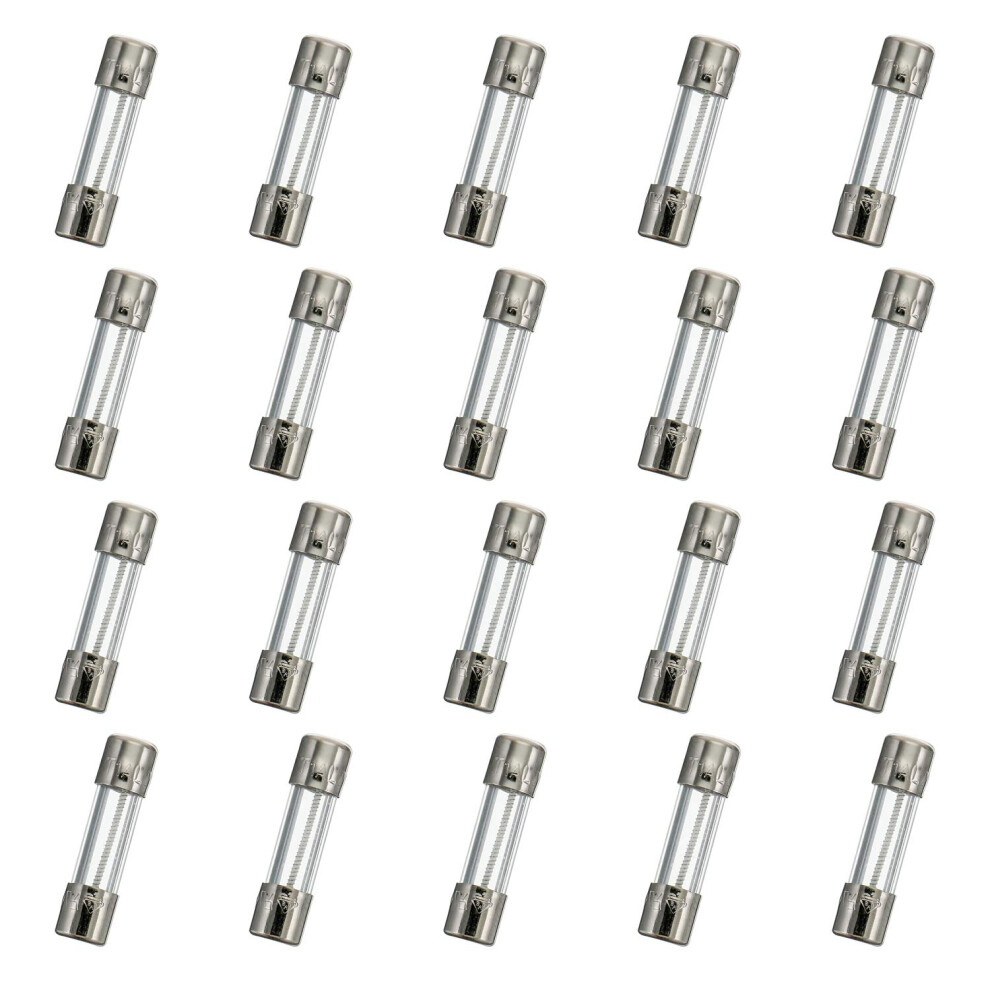 Huarew T1al250v 20 Pcs 5X20mm Slow Blow Glass Fuse 1A 250V 0.2 X 0.78 Inch Time Delay Fuse 5051226614583