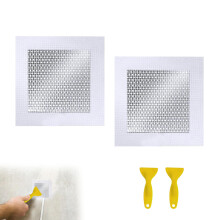 Bansusu 4 Pcs Wall Patch Repair Kit, 8'' by 8'' Self Adhesive Plasterboard Repair Patch Fibreglass Mesh Wall Patches Plaster Repair Tool Wall Hole
