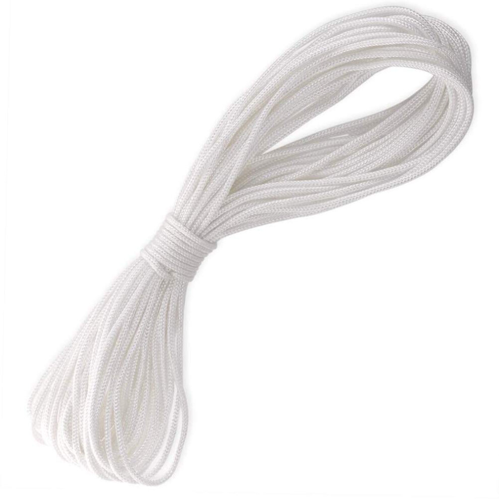 10M 4Mm Picture Frame Hanging String Picture Hanging Cord Heavy Duty White Strong Nylon Cord Braided Rope Multifunction Rope Wire Canvas Cord For 5051226617294