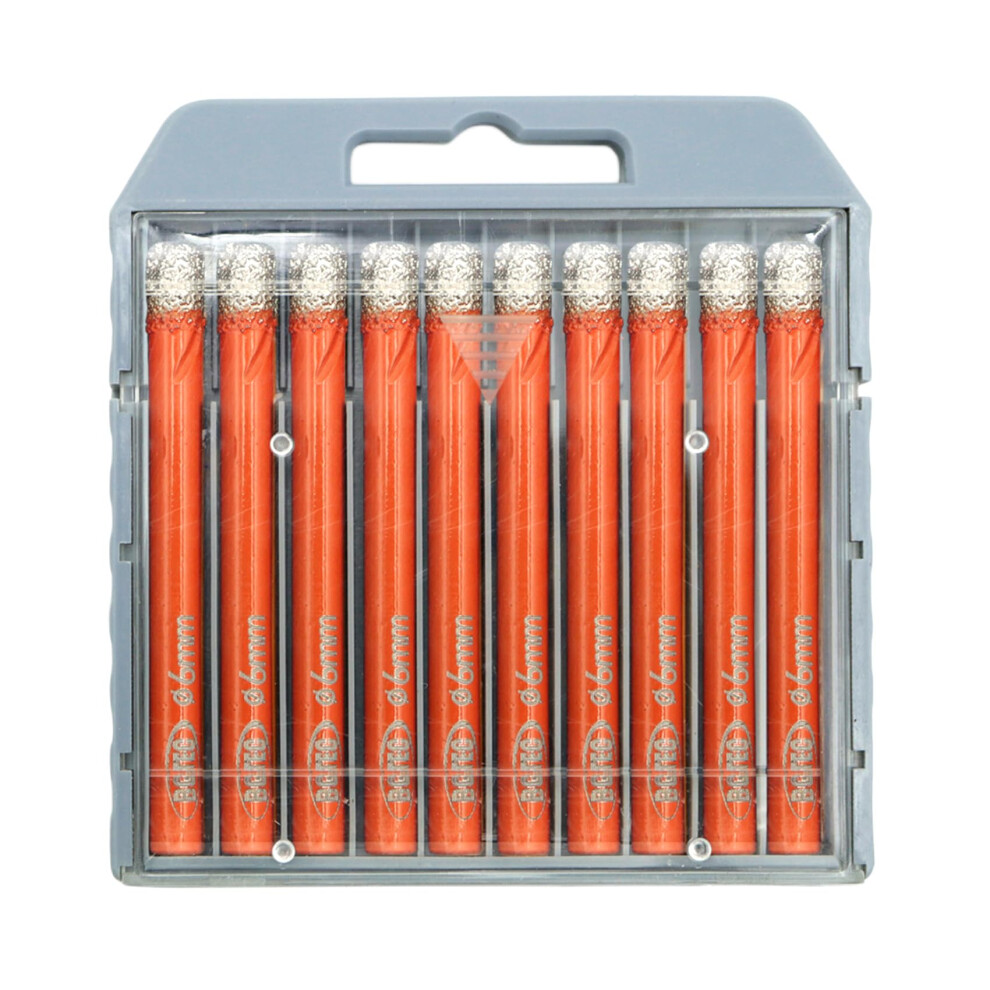 Dry Diamond Drill Bit Set,Bgtec 10Pcs 6Mm Hole Saw For Granite,Marble,Masonry, Concrete, Tile/Ceramic, Glass 5051226615009