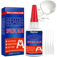 35g Ceramic Glue - Strong Repair Adhesive, High Strength, Fast Drying Clear Bond for Porcelain, Pottery, Glass,Tile,Crafts - Waterproof