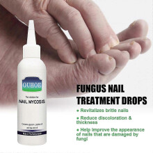 Gray Nail Repair Drops with Tea Tree Oil & Peppermint - Fungal Treatment, Strengthening, Rejuvenating & Moisturizing for Hands & Feet | Natural Nail D