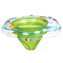 (Green) Baby Swim Ring Tube Inflatable Toy Swimming Ring Seat For Kid Child Swimming Circle Float Pool Beach Water Play Equipment
