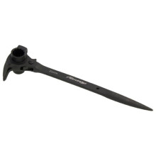 Neilsen CT5067 19mm 21mm Ratchet Scaffolding Wrench Ratchet Podger 24 Tooth Ratchet Mechanism Claw Hammer Head Pry Bar Handle Chrome Vanadium