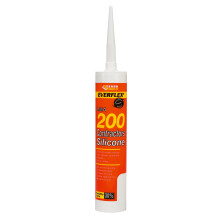 Everbuild Everflex 200 Contractors LMA Silicone Sealant – Suitable for Interior and Exterior Use – Quick Curing – Waterproof – Black – 295ml