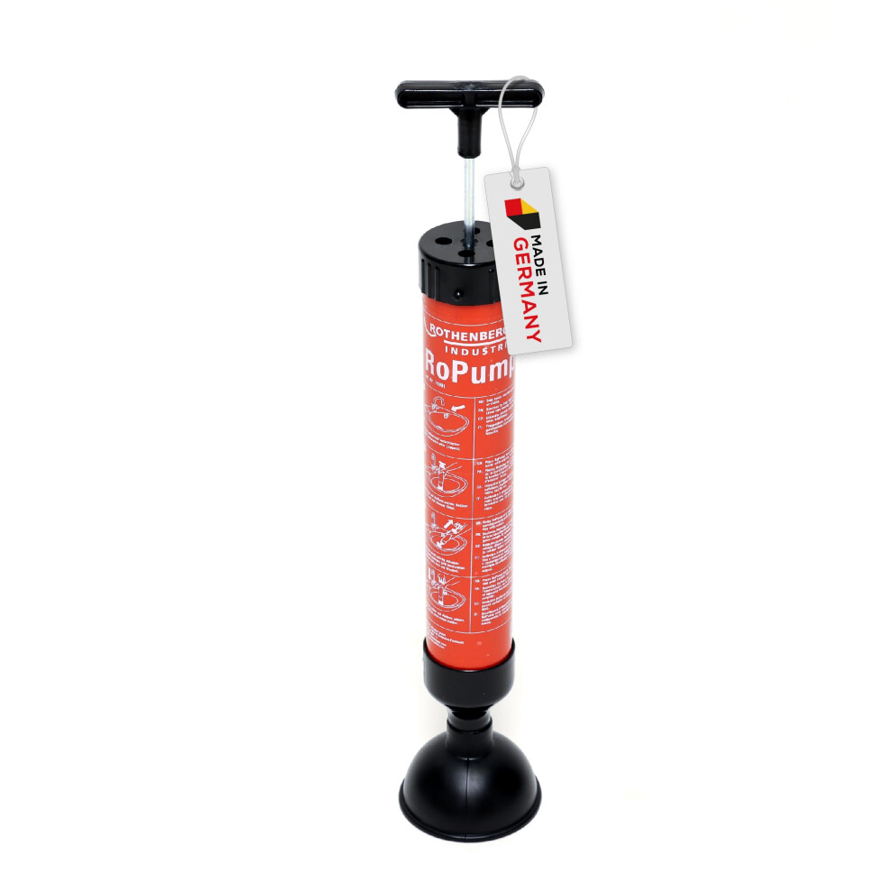 Rothenberger Industrial Suction Pressure Cleaner Ropump, Drain Cleaner For Removing Pipe Blockages In The Siphon And Drain Area. 5051226608629