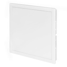 Awenta 300 x 300 mm Plastic Access Panel Door - White Opening Flap Cover Plate - Inspection Hatch - Door Latch - Concealed Hinge - Removable Door