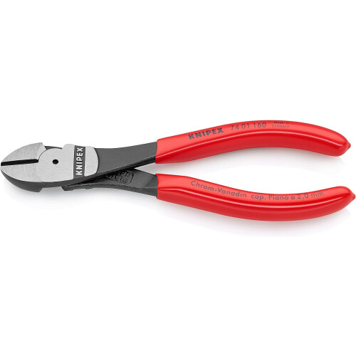 Knipex KNIPEX High Leverage Diagonal Cutter with Plastic Coating 160 mm, 74 01 160