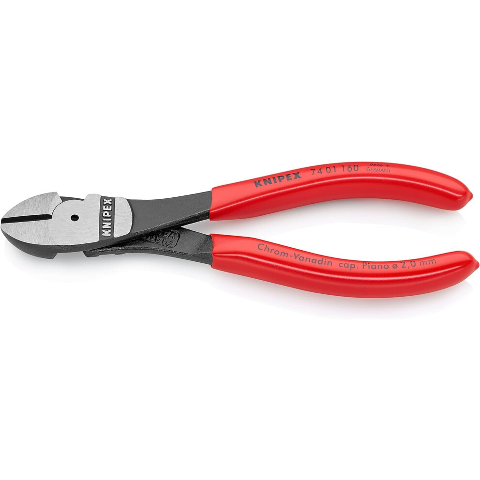 Knipex High Leverage Diagonal Cutter With Plastic Coating 160 Mm, 74 01 160