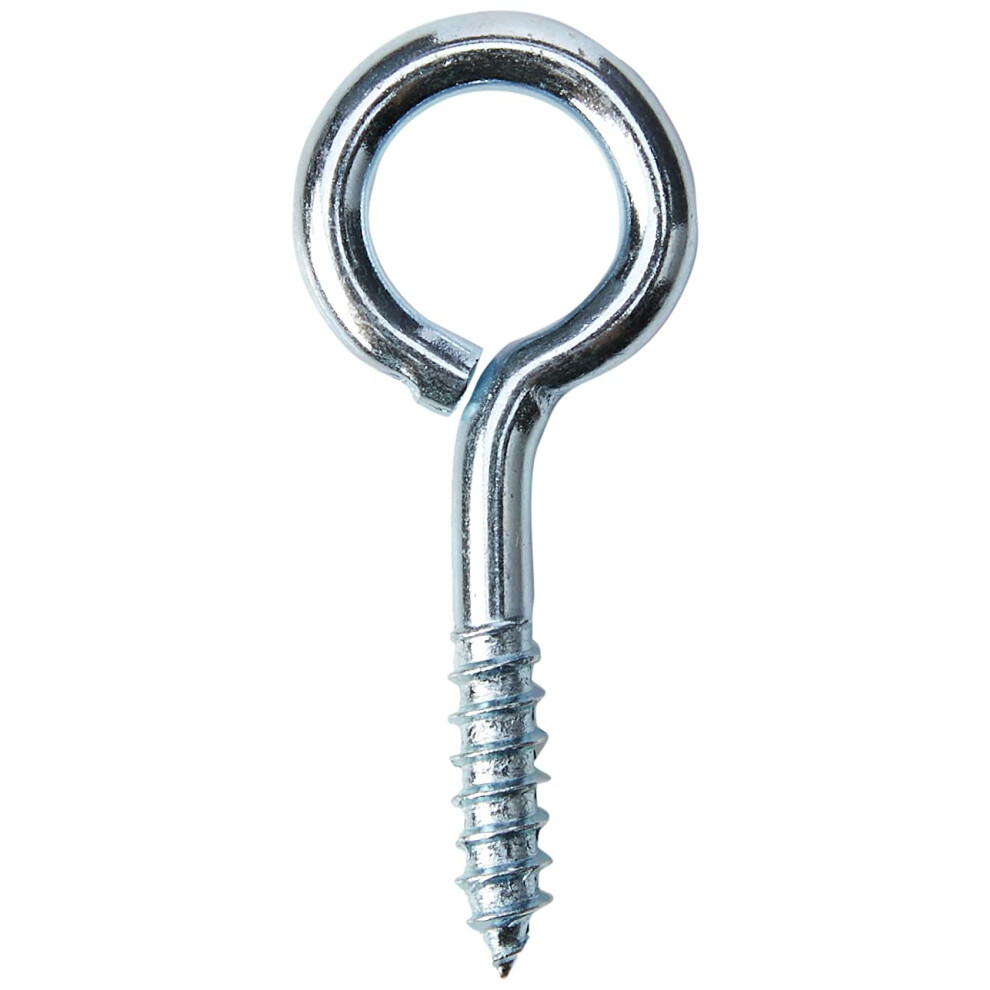 Photos - Nail / Screw / Fastener Merriway BH01145 (25 Pcs) Zinc Plated Steel Screw-In Eyes, 40 mm - Pack of 25 Pieces(1.1/2 inch)