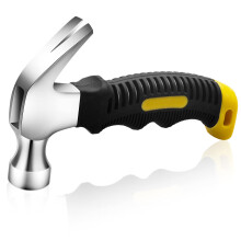 Eruinfang Claw Hammer, 8 oz, Black, TPR Handle, 220g, Modern Style, Ideal for Home, DIY, Camping
