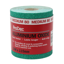 ProDec 10m Roll 80 Grit Green Aluminium Oxide Abrasive Sanding Paper