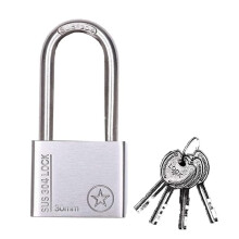 THETAG 304 Stainless Steel Heavy Duty Padlock Padlocks with Keys Outdoor Unti-Rust Weatherproof Waterproof Padlock Weatherproof with 4 Keys(3CM)