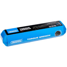 Draper BTW 3/8" Square Drive Torque Wrench | Micrometre Reversible Hand Tool | 10Nm-80Nm Mechanics Car Tools | Professional Blow Mould Storage Case