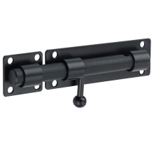 Sayayo Slide Gate Latch Bolt Safety Door Lock with Padlock Hole 150MM Length, 16MM Dia Bar