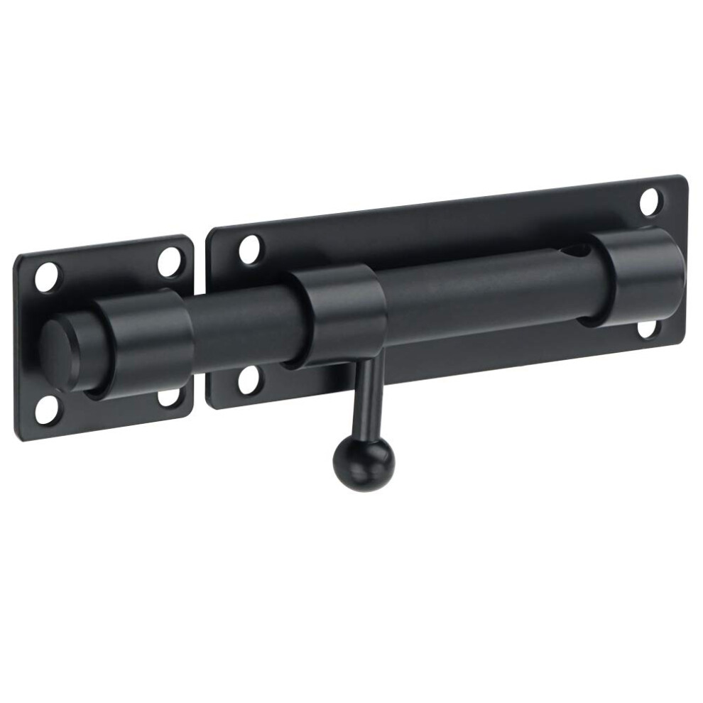 Sayayo Slide Gate Latch Bolt Safety Door Lock With Padlock Hole 150Mm Length, 16Mm Dia Bar 5051226558849
