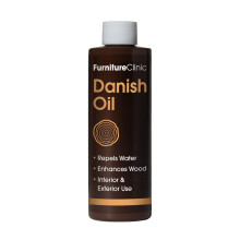 Furniture Clinic Danish Oil for Wood - Premium Finishing Oil to Enhance The Natural Beauty of Oak, Pine & Wooden Worktop Surfaces - Seal & Protect fo