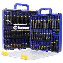 Facoow 55PCS Impact Nut Driver Set, Magenetic Nut Driver Set for Impact Drills and Premium Deep Drivers, Wing Nut Setters, 1/4'' Quick Change