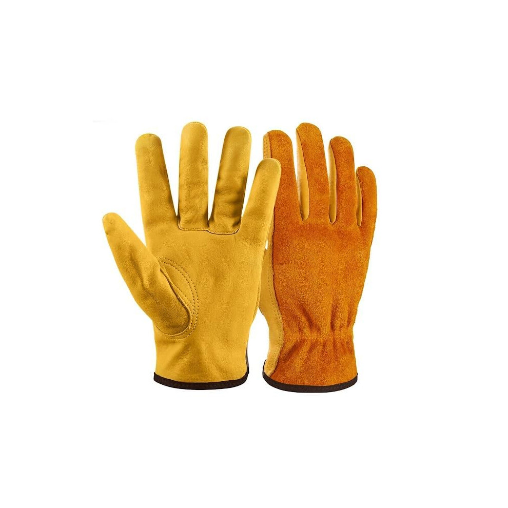 Nickypicky Gardening Gloves For Men And Women - Tough, Thorn Proof Comfortable Breathable Leather Multi-Purpose Work Gloves 5051226601255