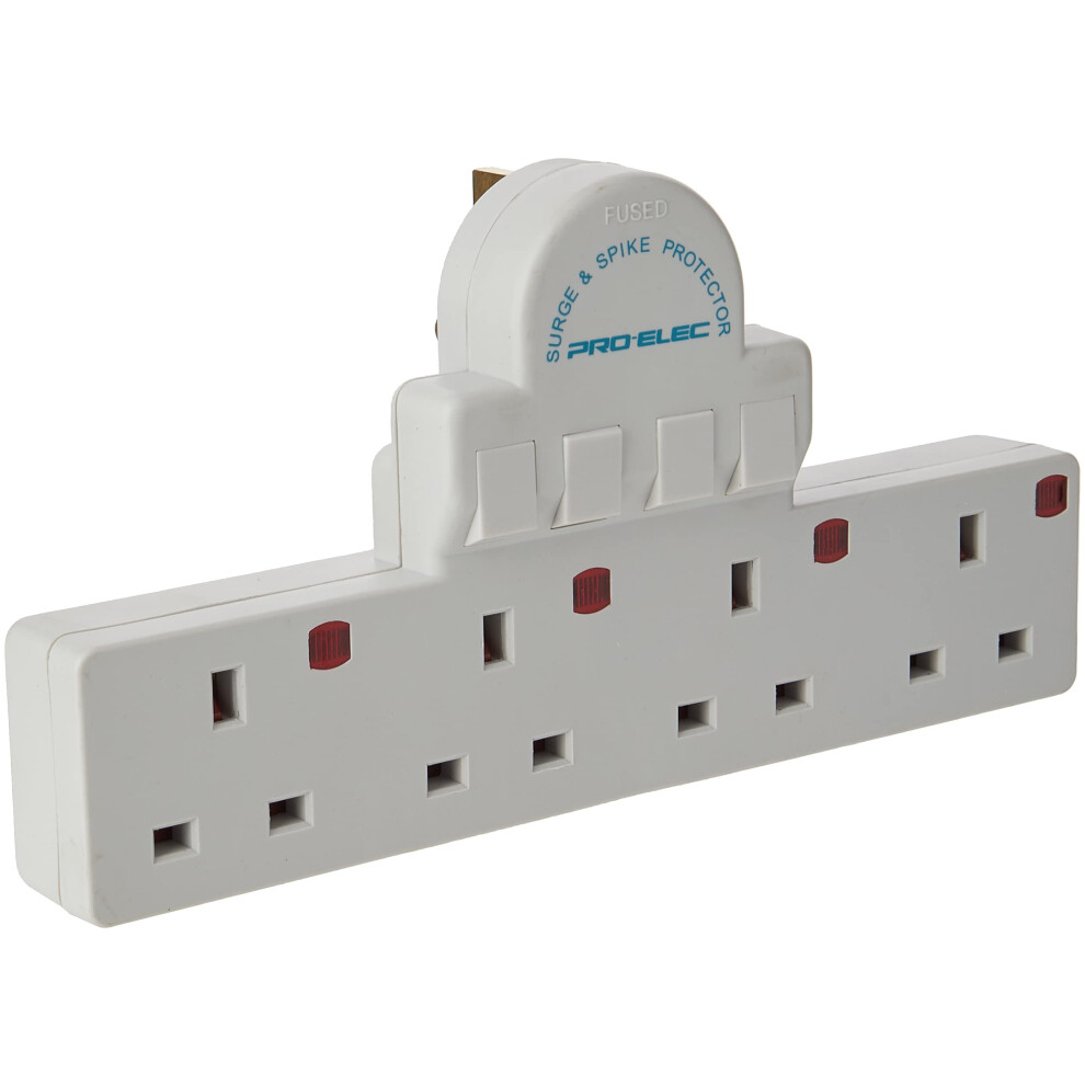 Pro-Elec 4 Gang Adaptor Switch, Pl10031 5051226609343